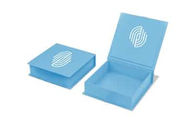 Blue Magnetic Closure Rigid Boxes