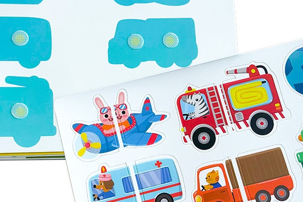 custom velcro activity book