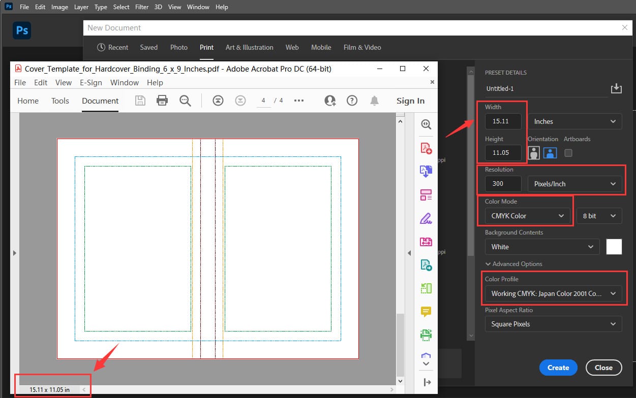 How-to-Use-QinPrinting-Book-Cover-Template-in-Adobe-Photoshop