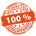 100% satisfaction Guaranteed
