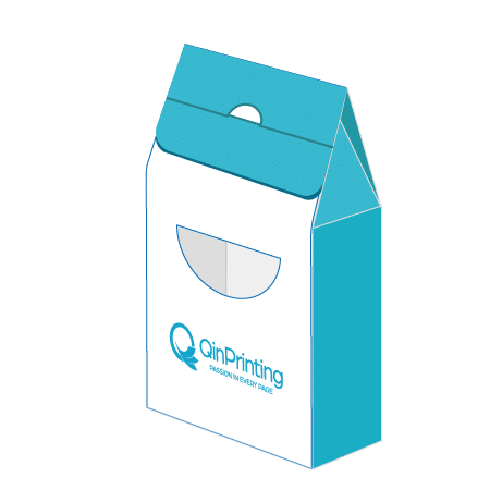 Bag Box with Auto Bottom Lock with Window Cutout