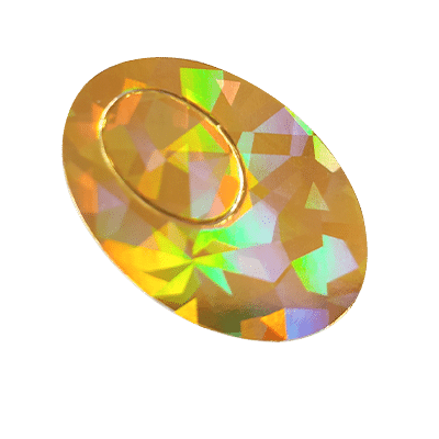 Foil Stamping Color Kaleidoscope gold holographic