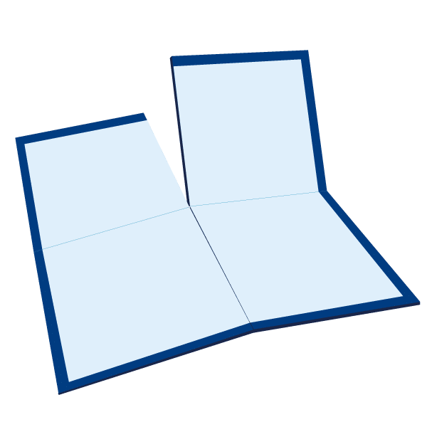 Quad-fold game board