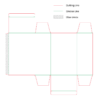 Reverse Tuck End Box dieline