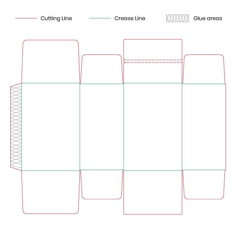 Seal End Box dieline