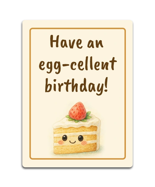 Birthday Pun Cards