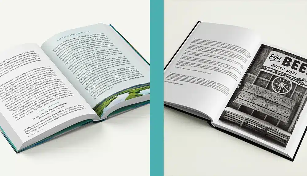 color printing vs white and black printing