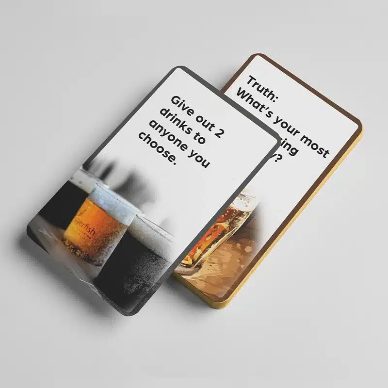 Custom Drinking Card Game Printing