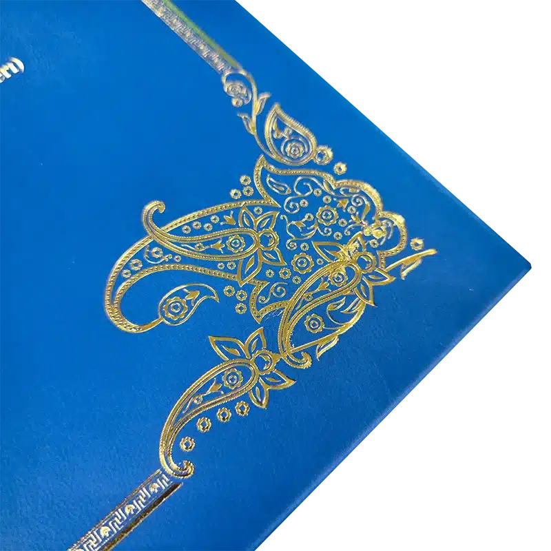 foil stamping leather bound book