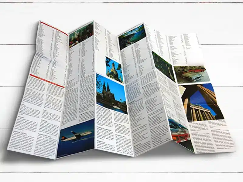 Folded Map Printing