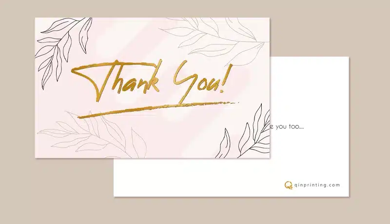 Personalized thank you cards