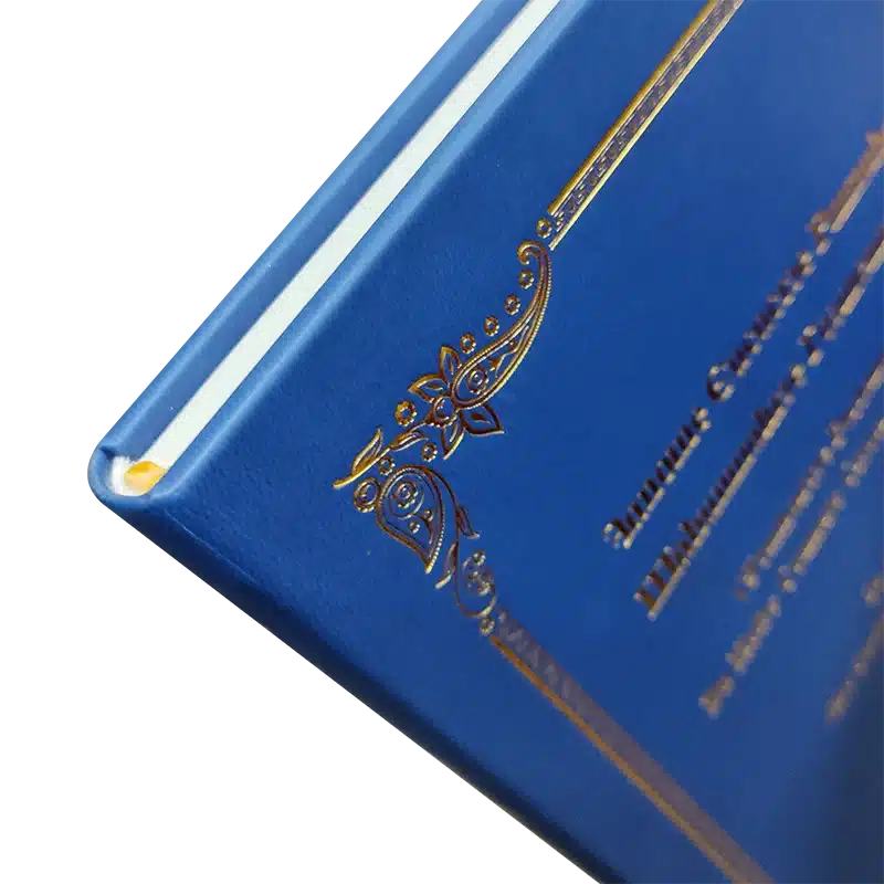 Round Spine leather book printing