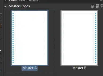 Setting up non-facing pages 4