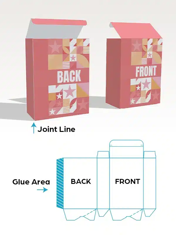 Tuck Top Auto Bottom Boxes – Front and Back Orientation