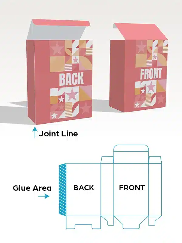 Tuck Top Snap Lock Bottom Boxes – Front and Back Orientation